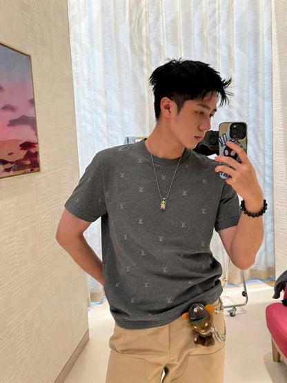 Louis embroidered knit t-shirt