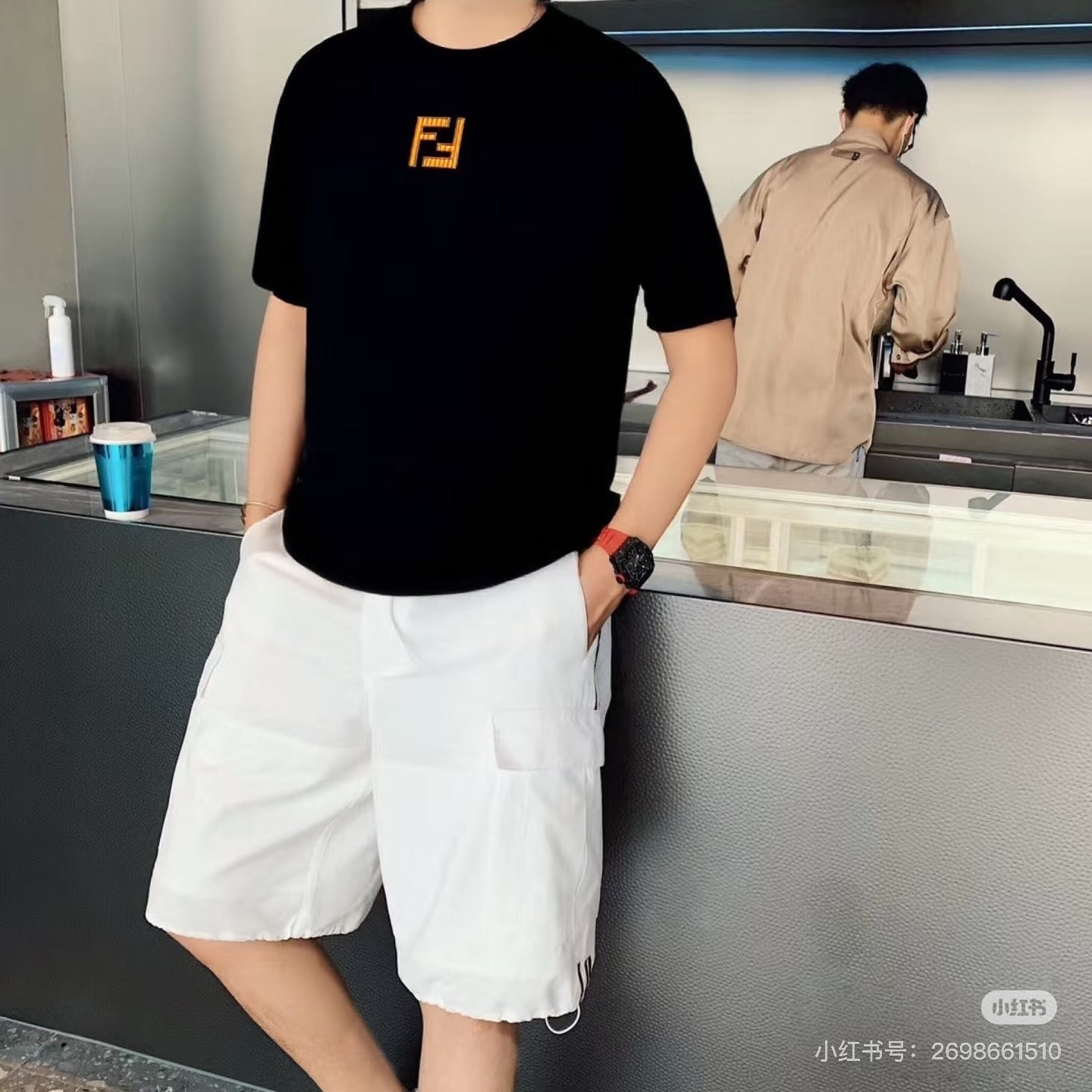 Fend embroidered t-shirt