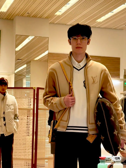 Louis knit jacquard jacket