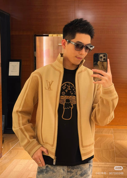 Louis knit jacquard jacket