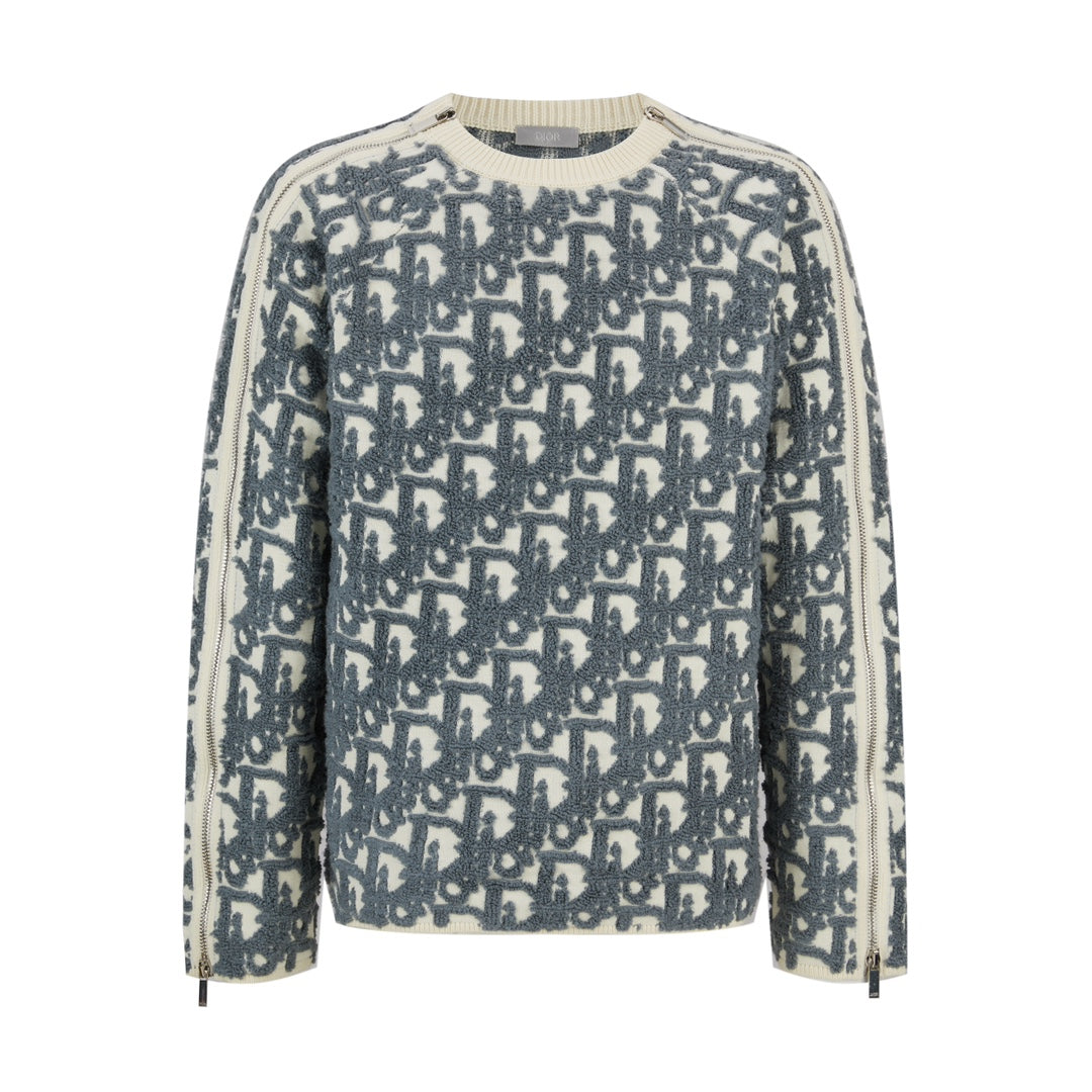 CD jacquard sweater
