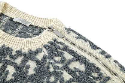 CD jacquard sweater