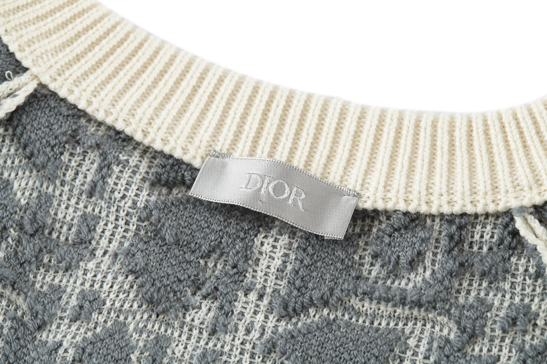 CD jacquard sweater