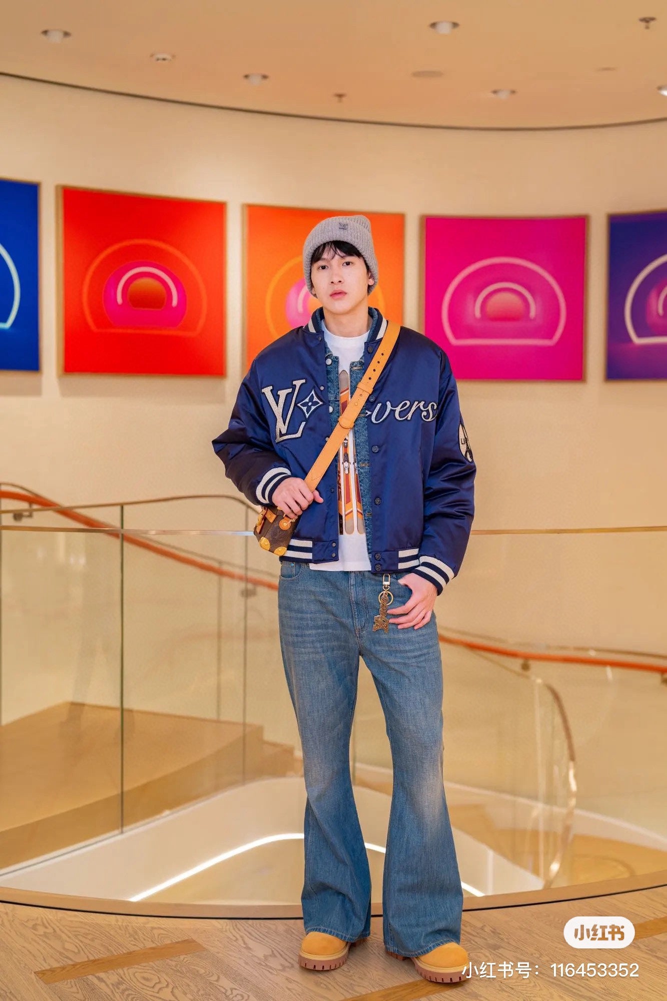 Louis crystal padded jacket