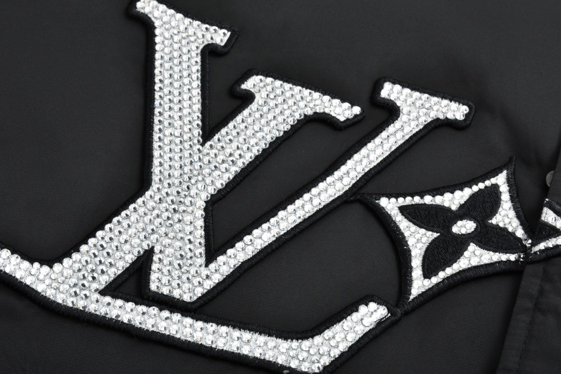 Louis crystal padded jacket