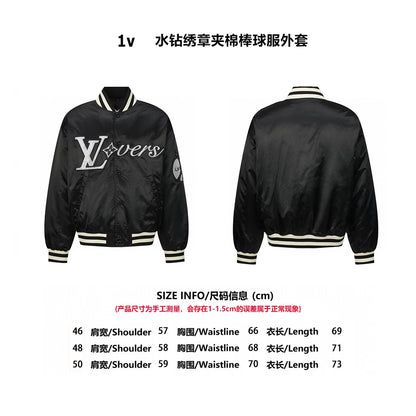 Louis crystal padded jacket