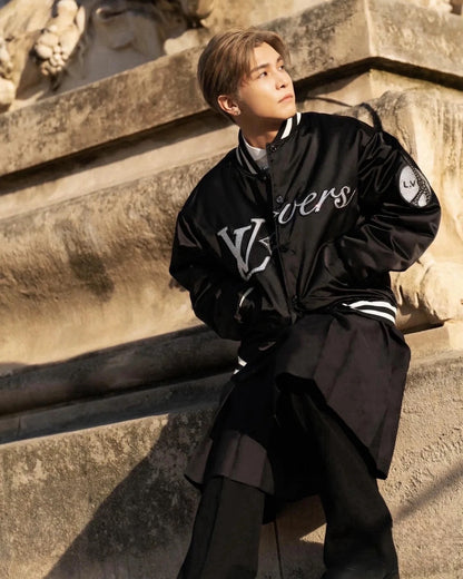 Louis crystal padded jacket