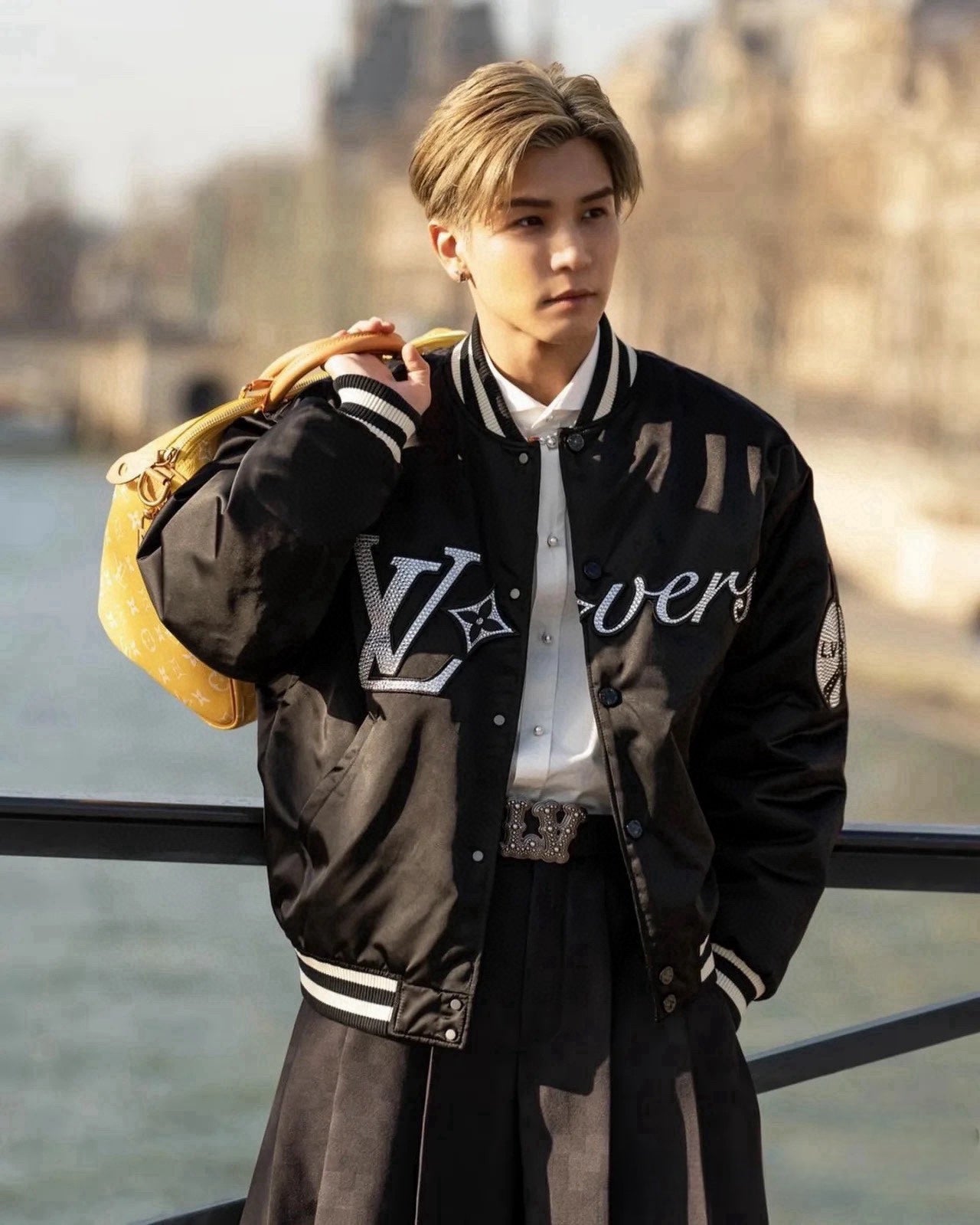 Louis crystal padded jacket