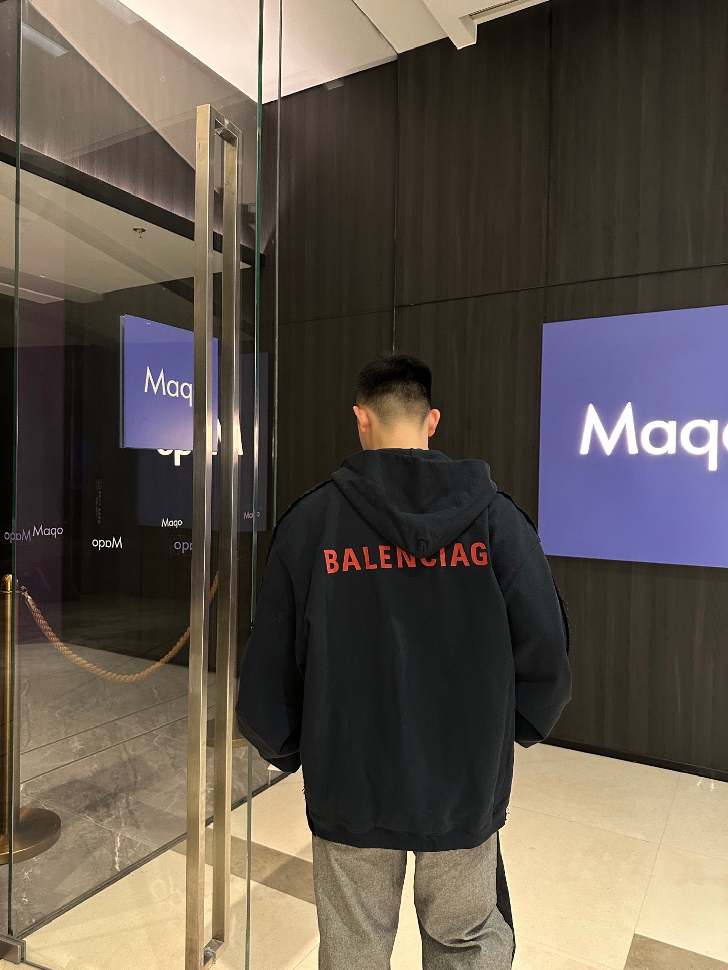 Balen hooded denim jacket