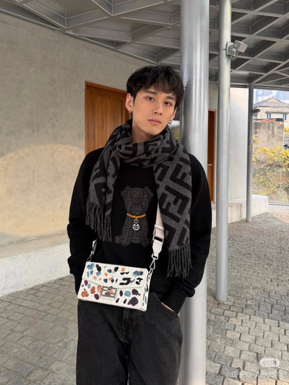 Fend jacquard sweater