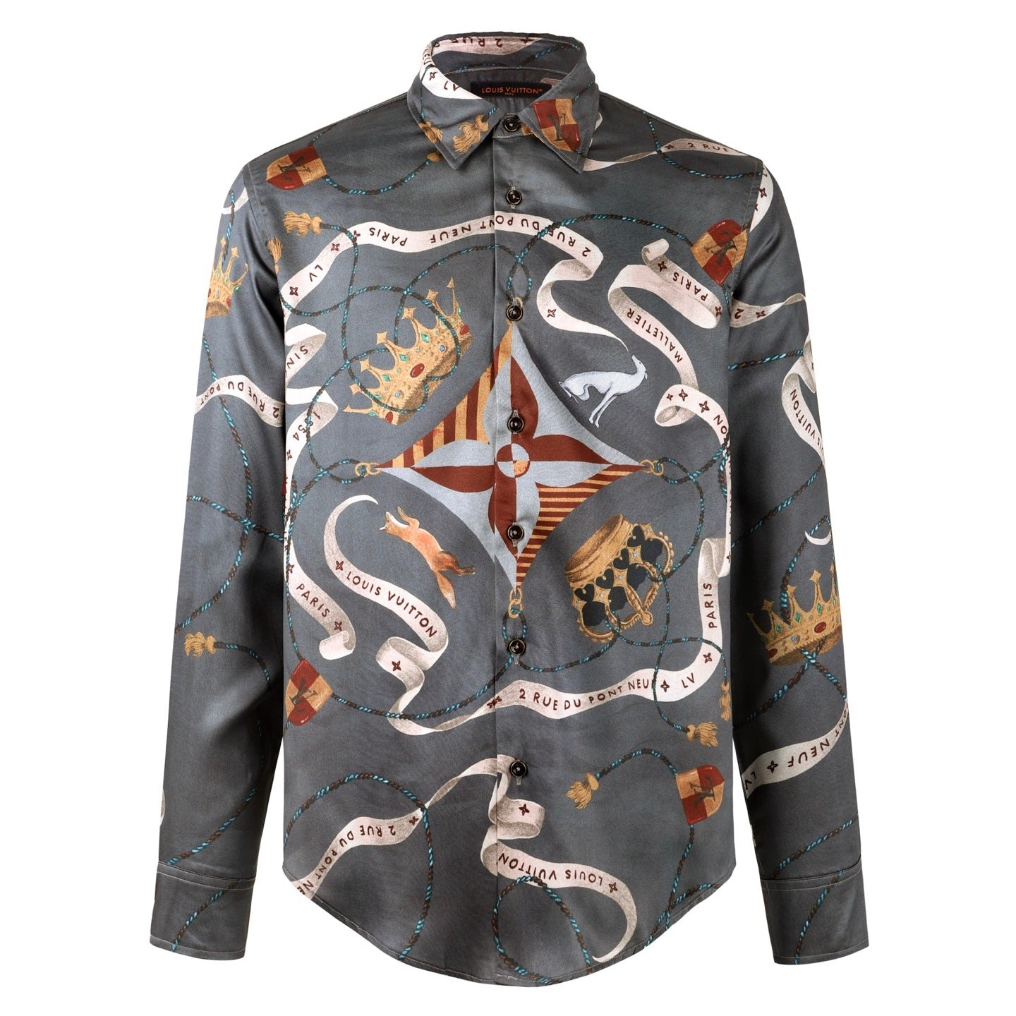 Louis printed silk shirt