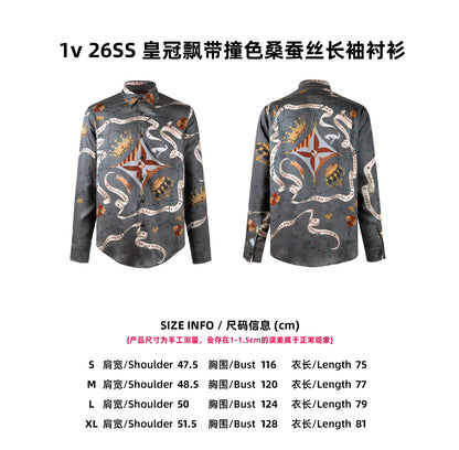 Louis printed silk shirt