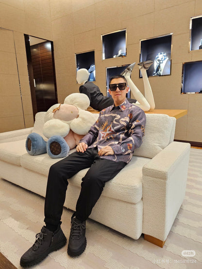 Louis printed silk shirt