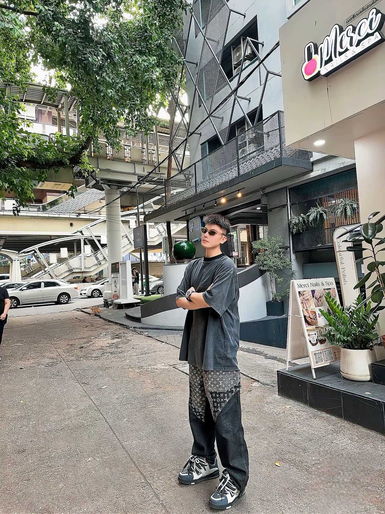 Louis jacquard jeans