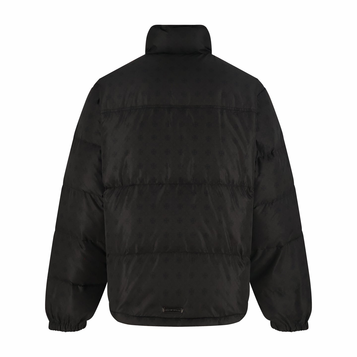 Chrome jacquard down jacket
