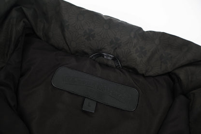 Chrome jacquard down jacket