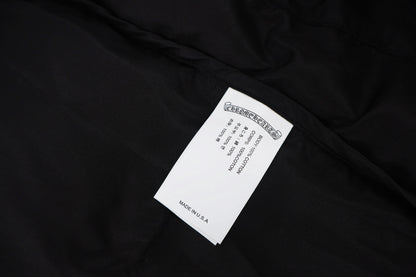 Chrome jacquard down jacket