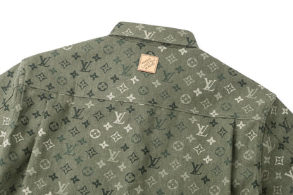 Louis printed shirt jacket