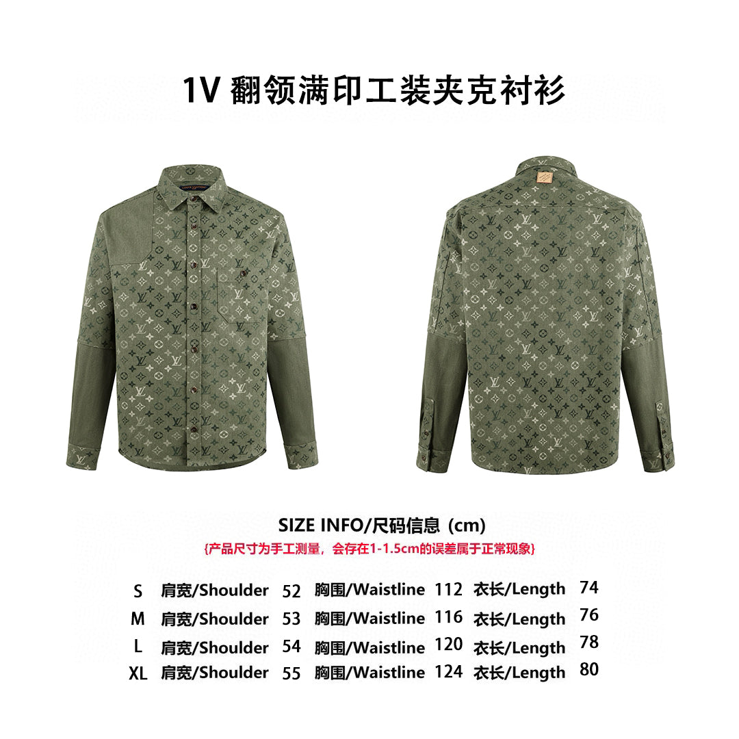 Louis printed shirt jacket