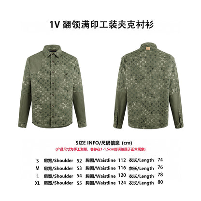 Louis printed shirt jacket