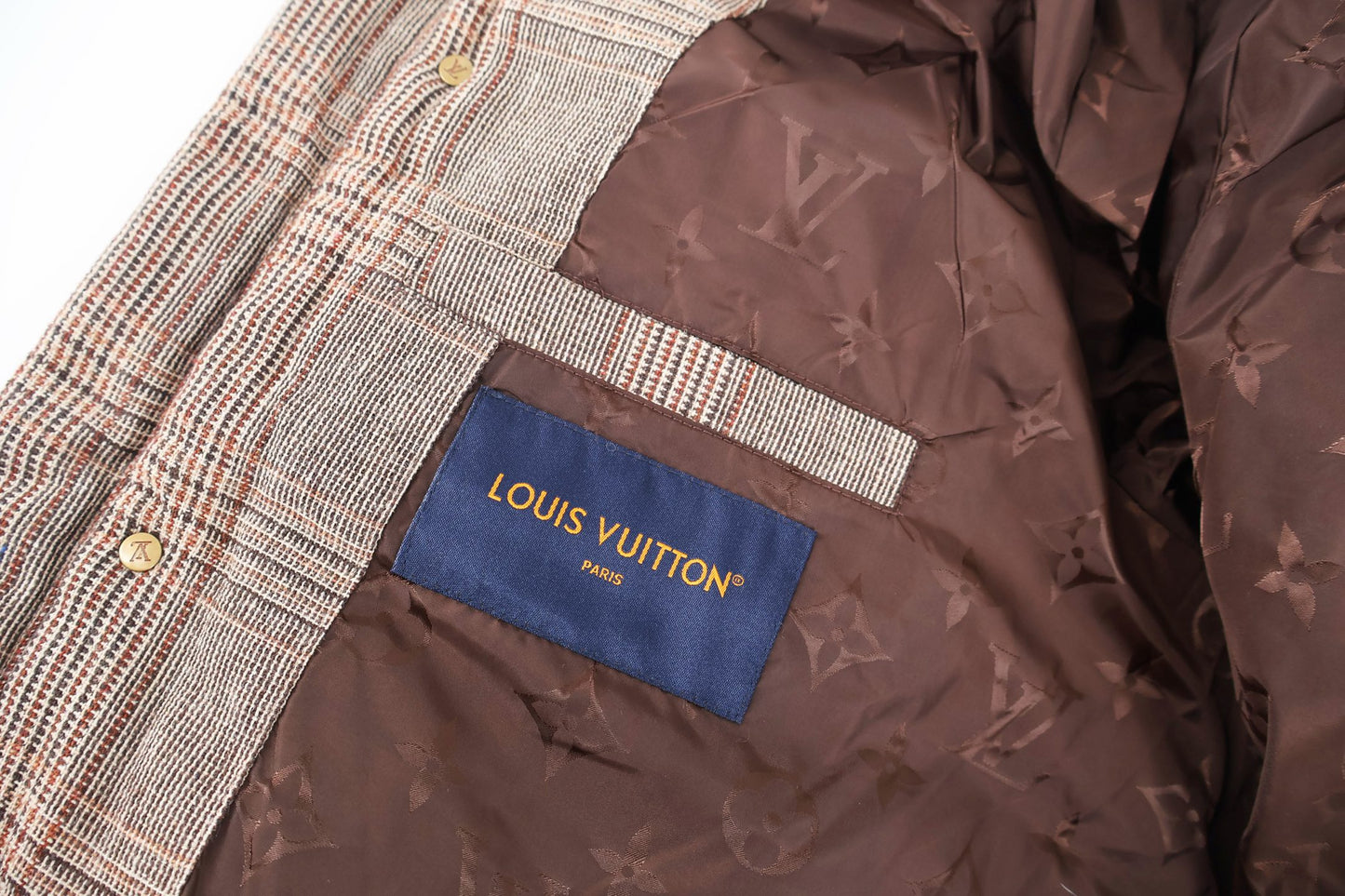 Louis plaid down jacket