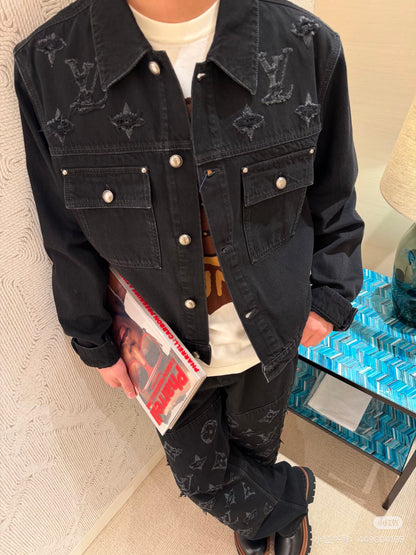 Louis hollow denim jacket