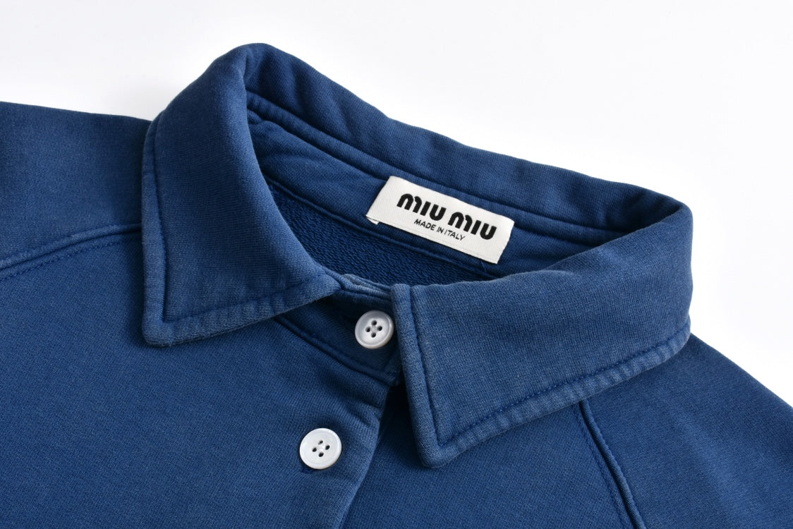 Miu embroidered polo