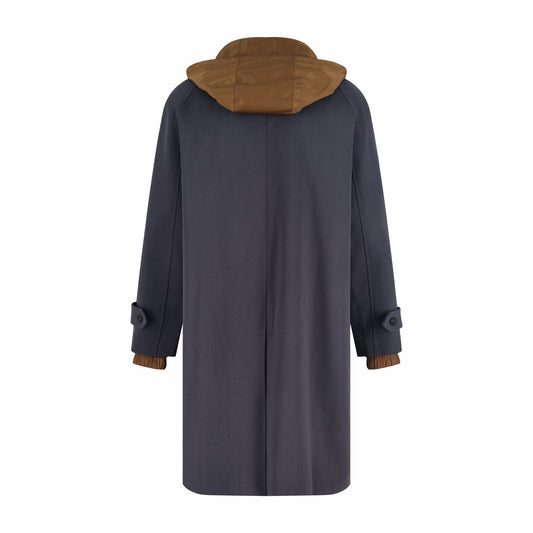 Miu hooded trench coat