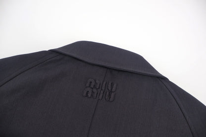 Miu hooded trench coat