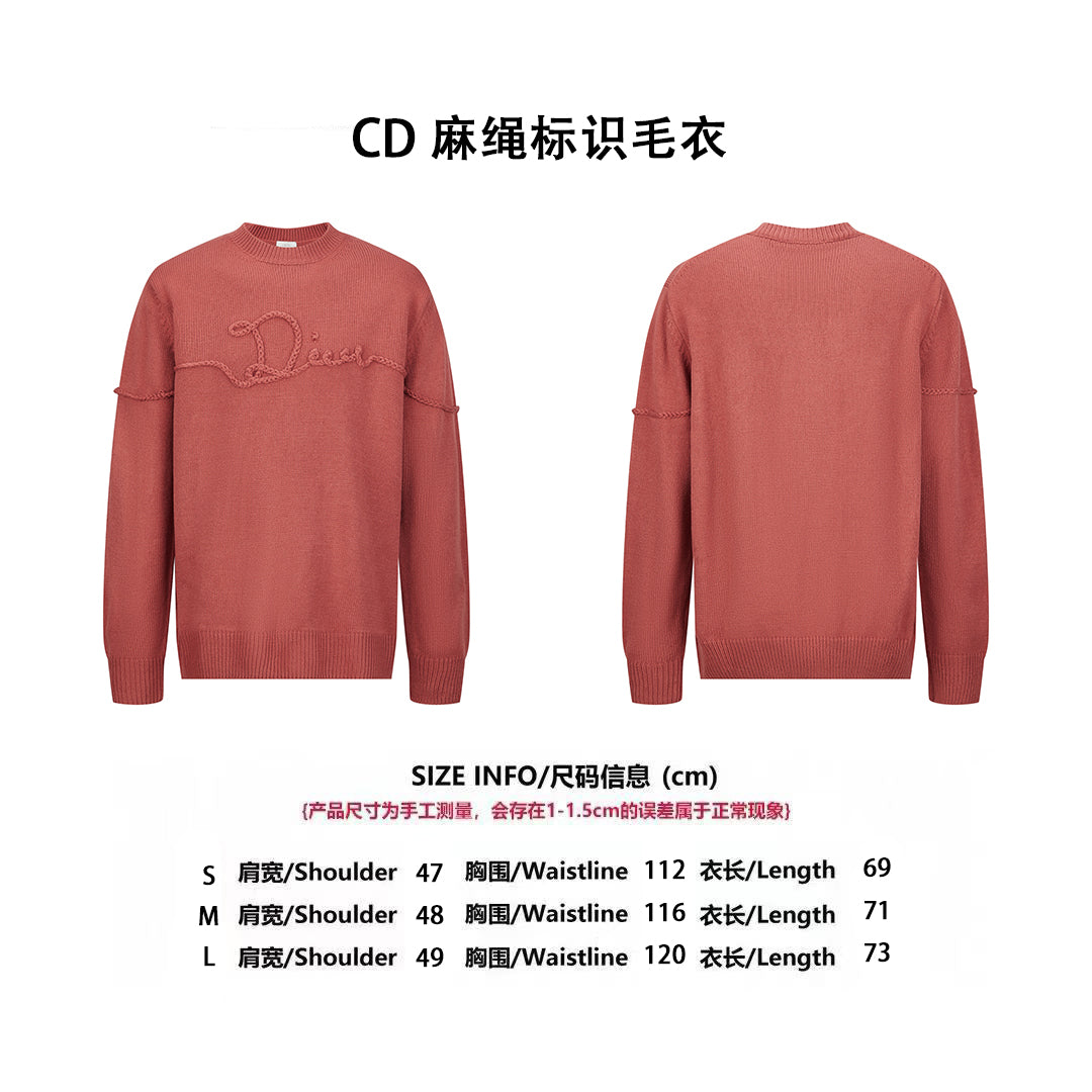 CD knitted sweater