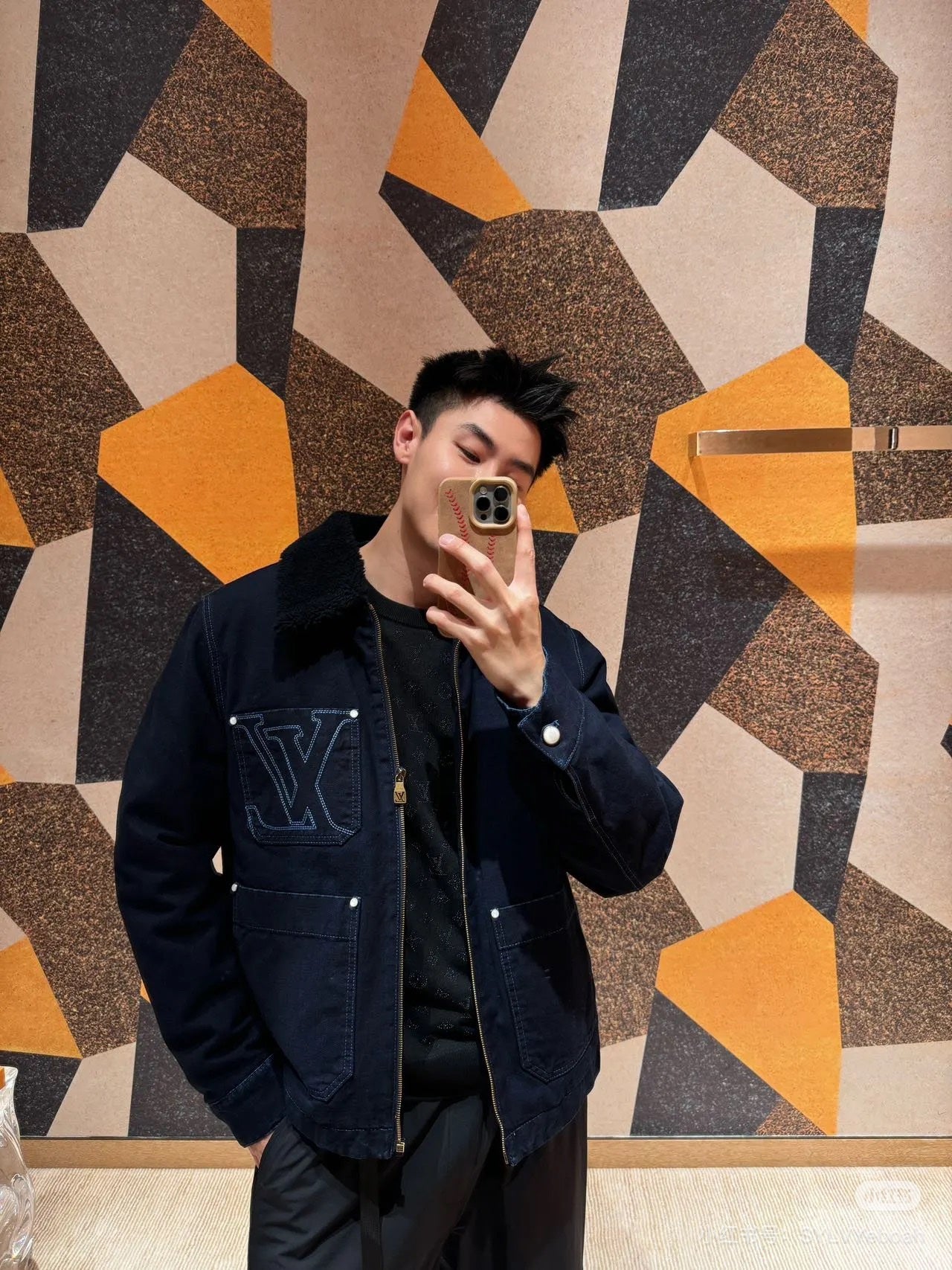 Louis padded denim jacket