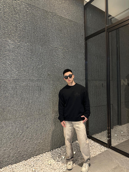 Chrome embroidered sweatshirt