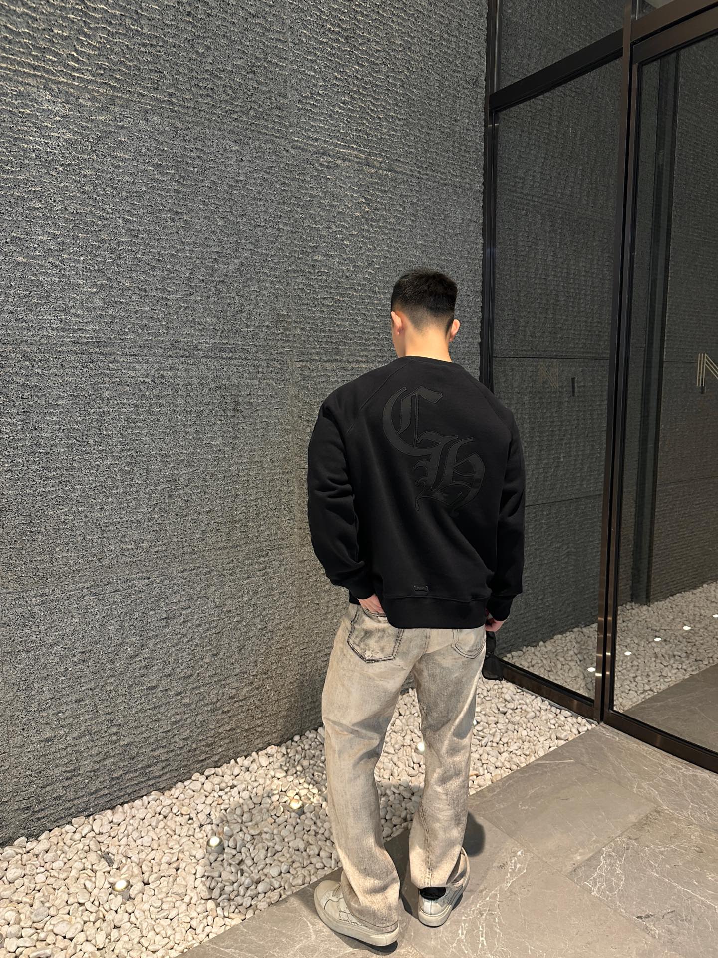 Chrome embroidered sweatshirt