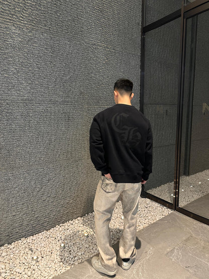 Chrome embroidered sweatshirt