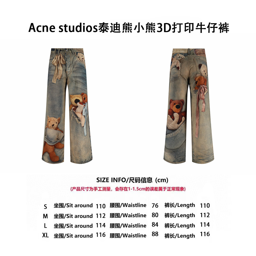 Acne printed jeans