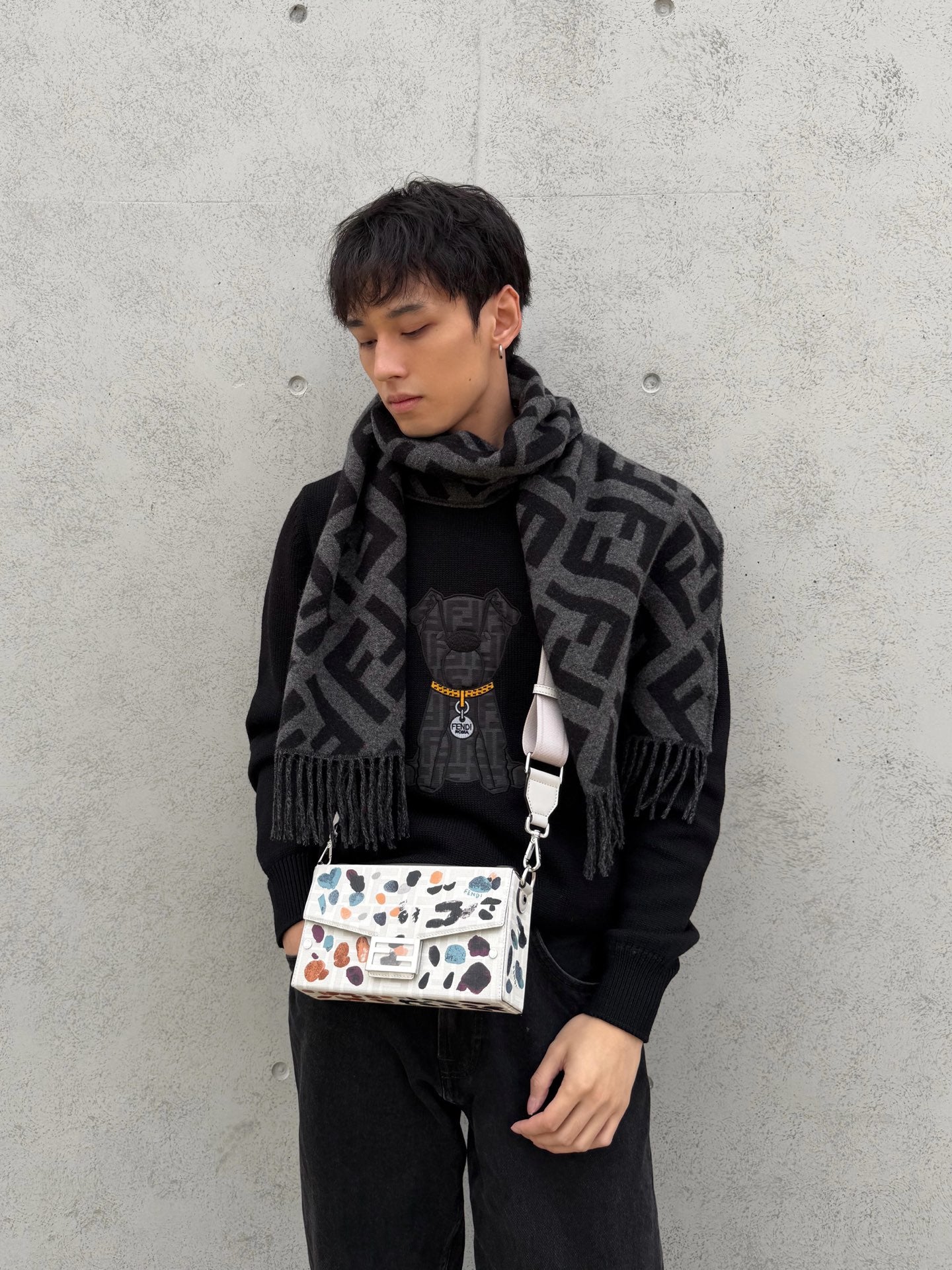 Fend embroidered sweatshirt