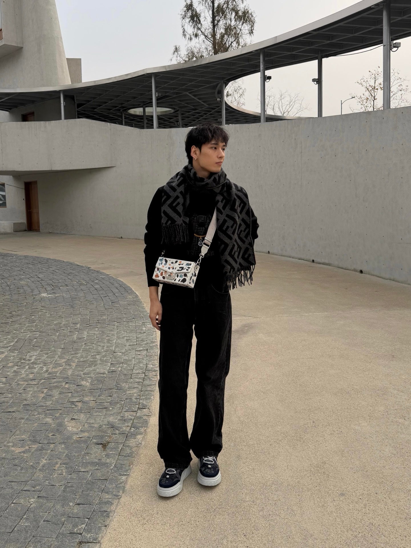 Fend embroidered sweatshirt