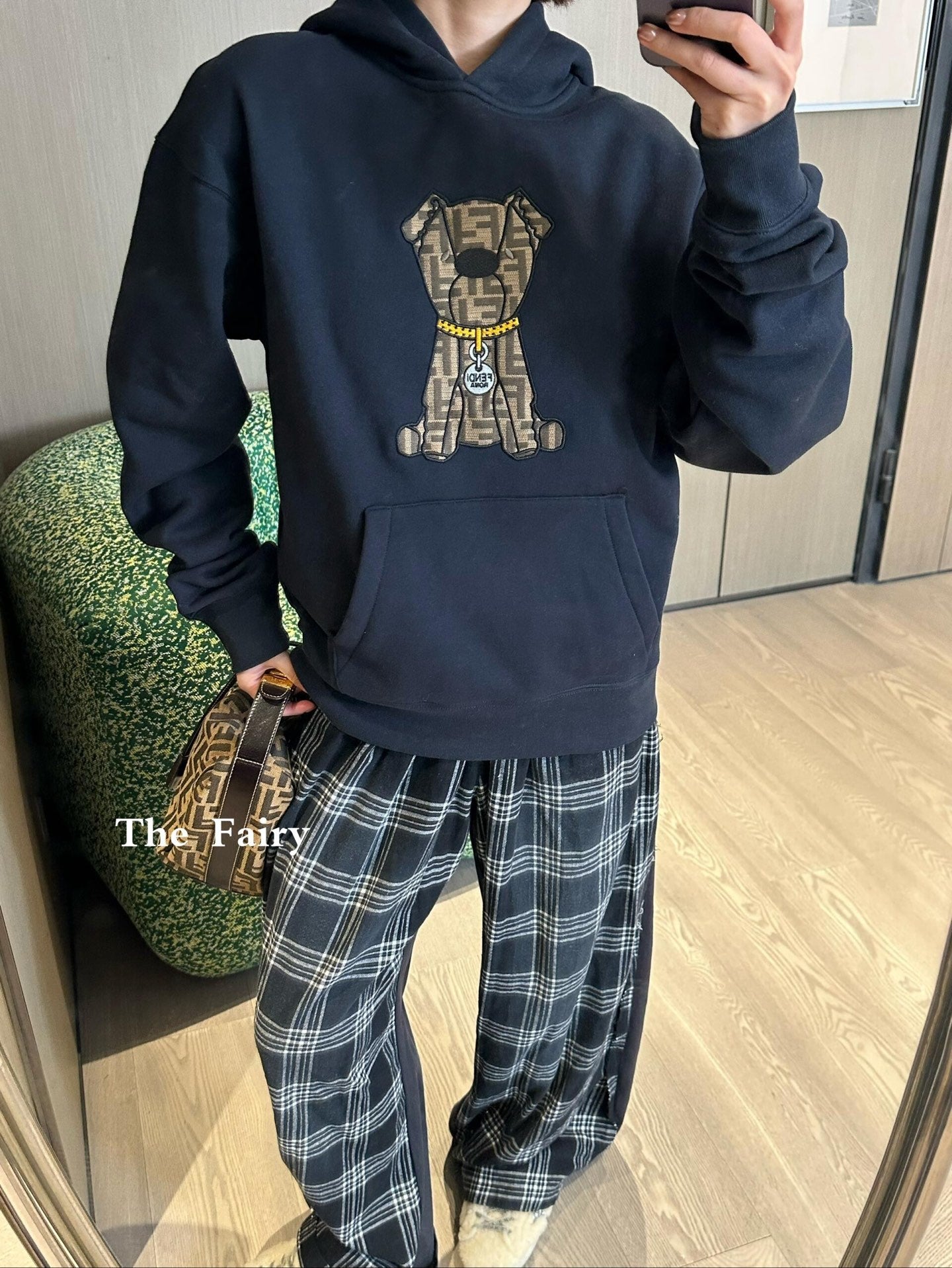 Fend embroidered hoodie