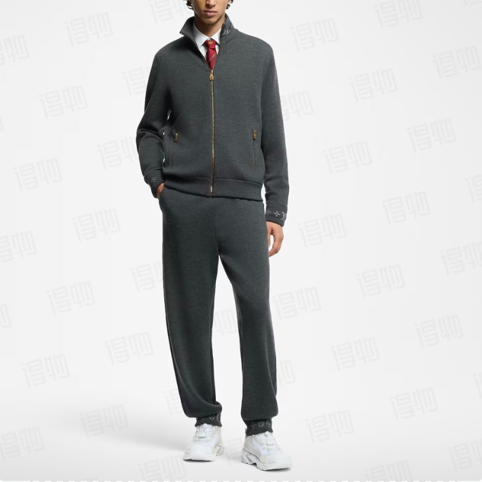 Louis jacquard knitted pants