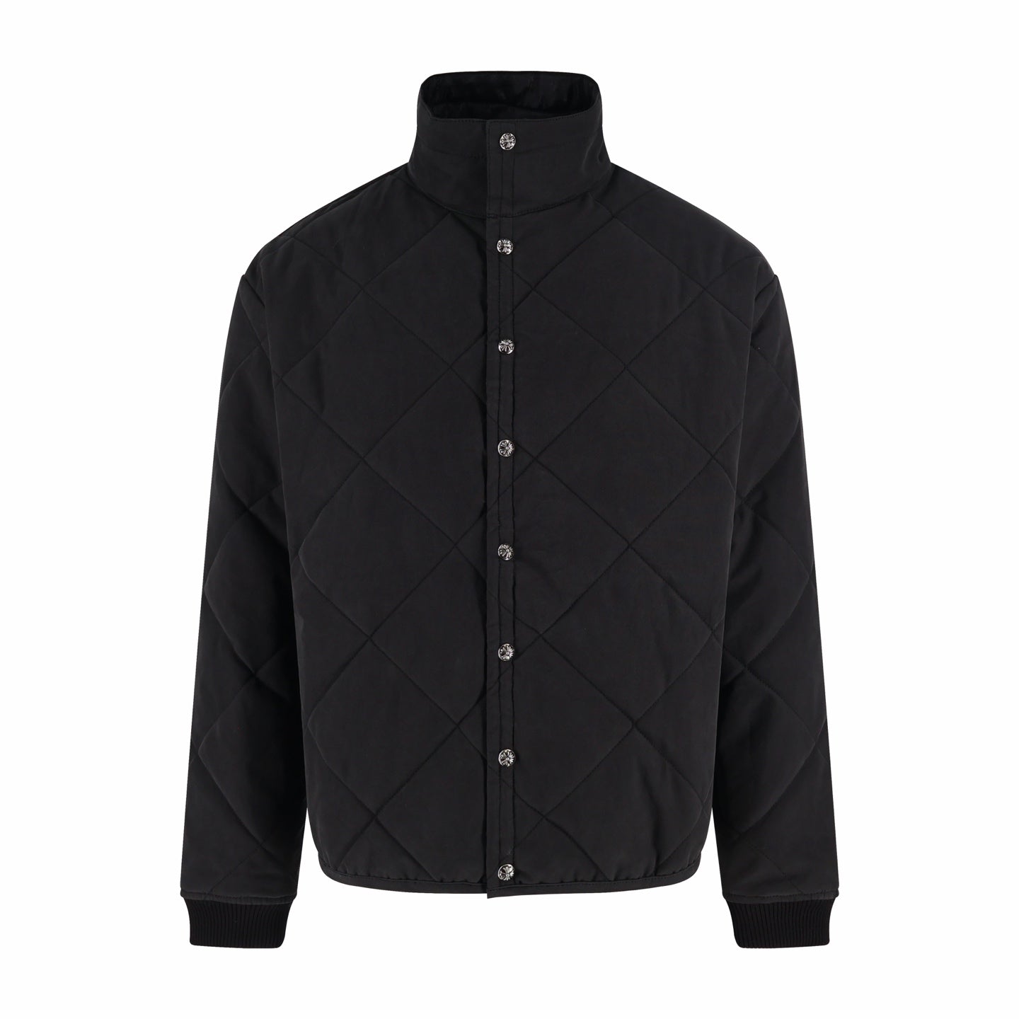 Chrome quilted padded jacket