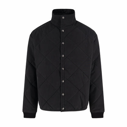 Chrome quilted padded jacket