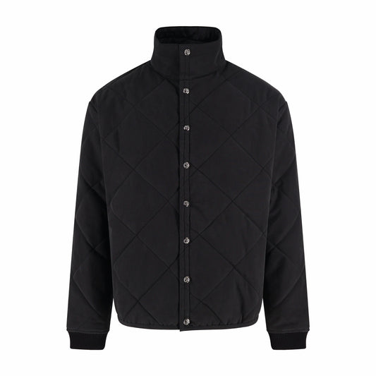 Chrome quilted padded jacket