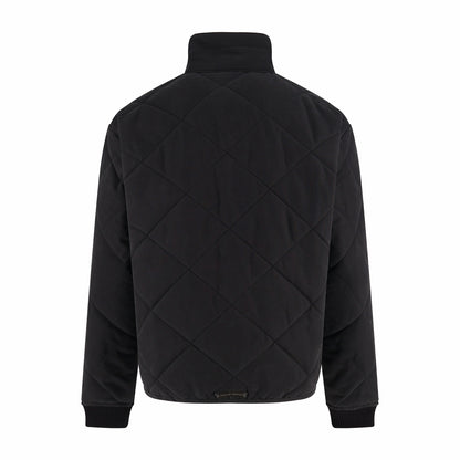 Chrome quilted padded jacket