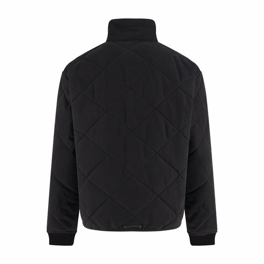 Chrome quilted padded jacket