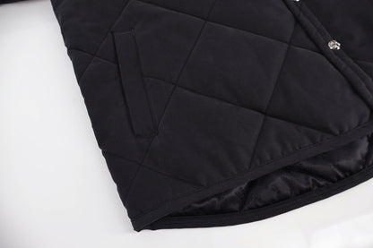 Chrome quilted padded jacket