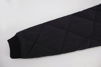 Chrome quilted padded jacket