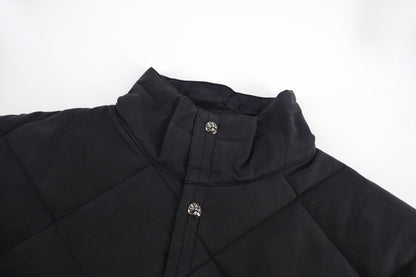 Chrome quilted padded jacket