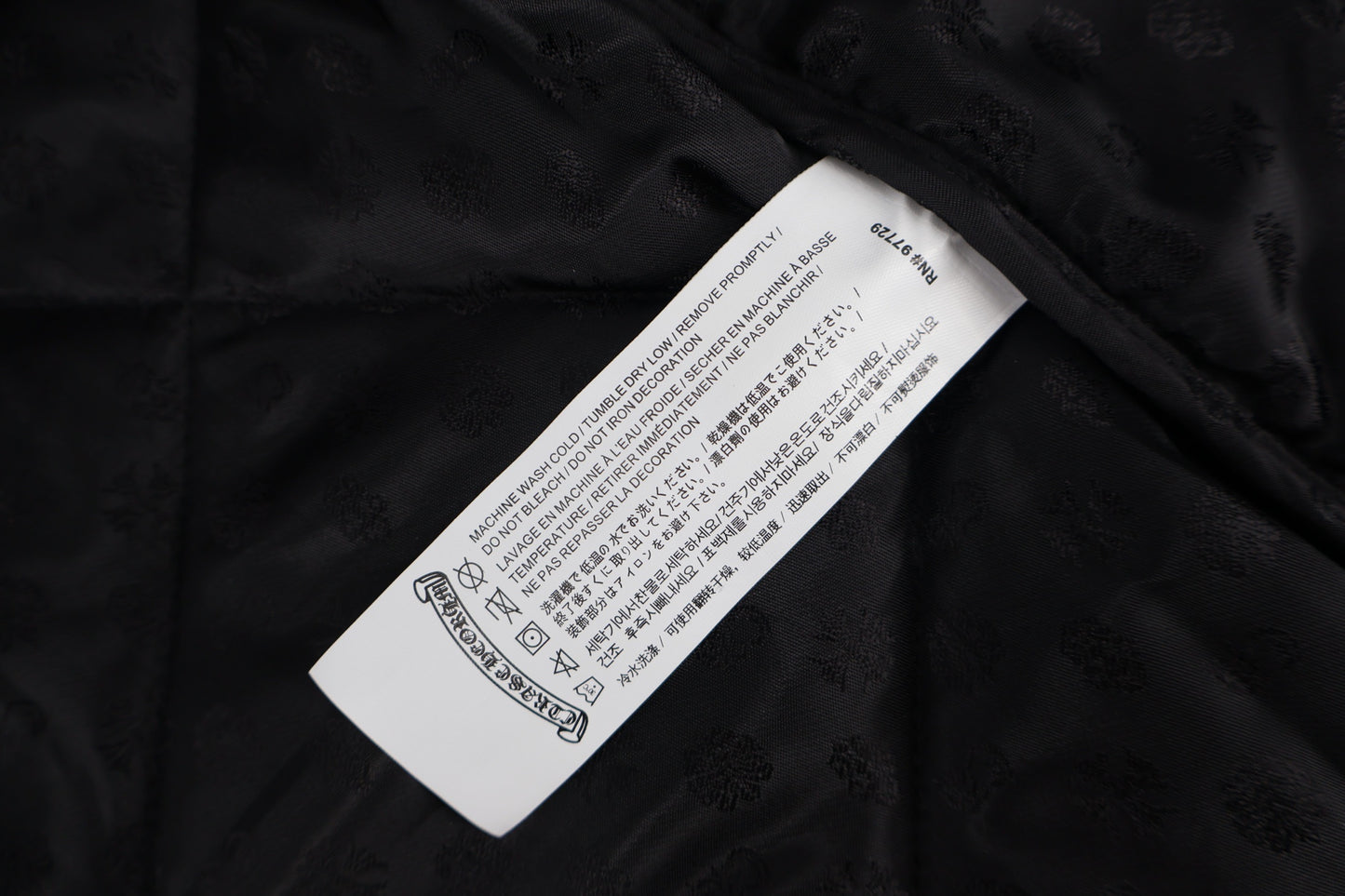 Chrome quilted padded jacket