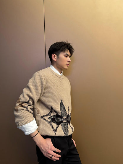 Louis jacquard sweater