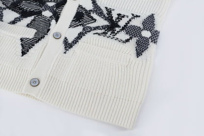 Louis jacquard cardigan